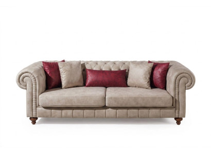 Sofas rembourrés modernes Canapé design Trois places Siège nouveau Canapé design 3 places