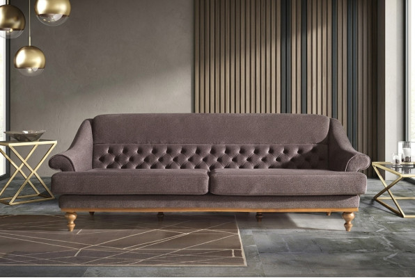 Canapé de salon moderne en tissu à 3 places设计者布满的沙发