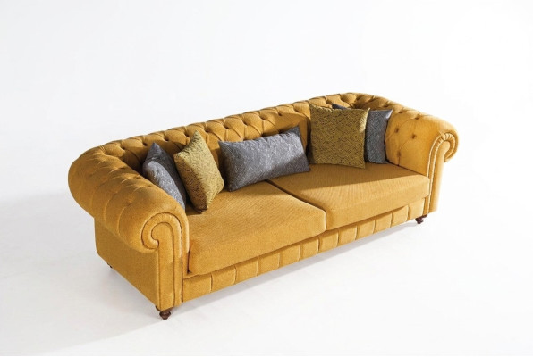 Canapé Canapé Tapisserie Canapés Design Mobilier 3 Places Trois Places Chesterfield