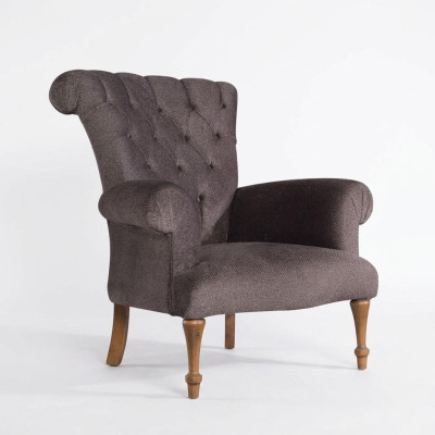 Canapé Chesterfield Canapé Canapé en Tissu de Relaxation Luxueux Fauteuil Rembourré Marron Design