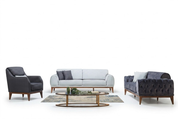 Ensemble de canapé moderne, designer, trois places, une place, luxe, fauteuil 3 places.