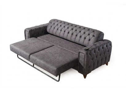 Canapé 3 places Canapé 3 places Fauteuil Tissu Canapé Mobilier Textile Couleur Gris