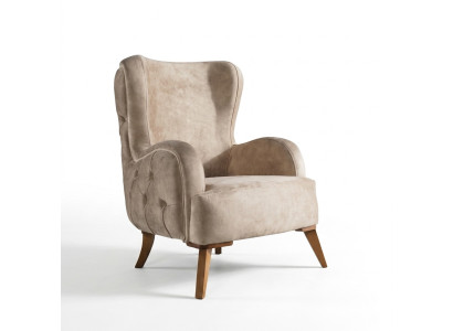 Textile Fauteuil Canapé Canapé Siège Luxe Coloré Détente Beige Chesterfield neuf
