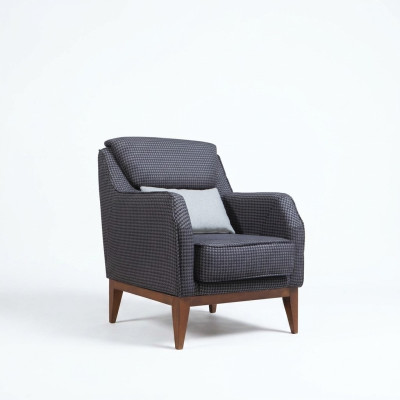 Gris Rembourrage Fauteuil à accoudoirs Unique Chaise Design Rembourrée