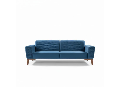 Canapé trois places bleu Canapés Sofa Élégant Meuble de salon Sofa Salon Nouveau Velours