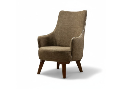 Fauteuil moderne de luxe 1 place Design Salon Tissu en bois Meubles