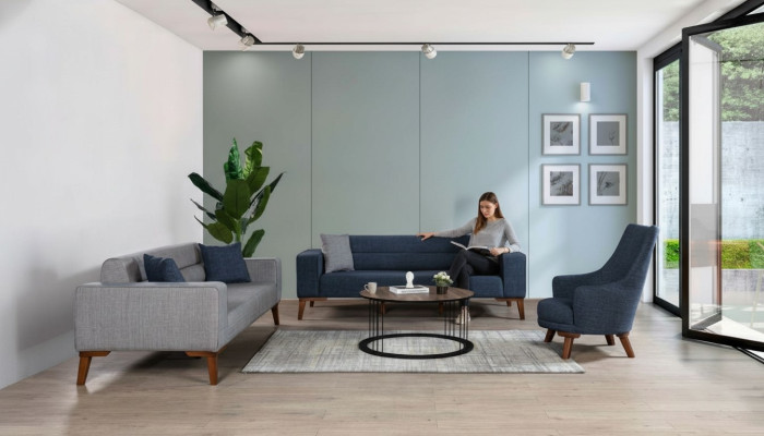 Sofas Modern Suite 331 Siège Textile Complet et Ensembles de Meubles