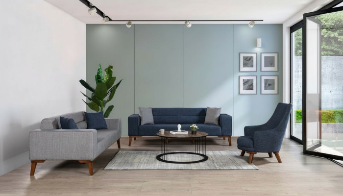 Sofas Modern Suite 331 Siège Textile Complet et Ensembles de Meubles