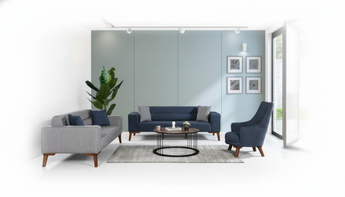 Sofas Modern Suite 331 Siège Textile Complet et Ensembles de Meubles