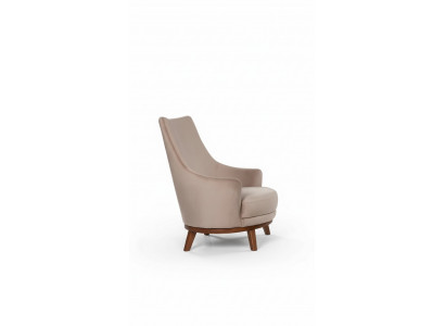 Fauteuil Rembourrage Mobilier Salon Monoplace Détente Textile Fauteuil Beige