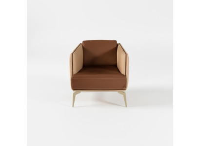 Moderne Fauteuil Une Place Fauteuil Marron 1 Place Tissu d'Ameublement Textile