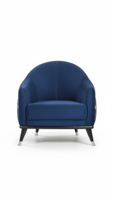 Fauteuil de luxe 1 place Salon Tissu Polyester Style Moderne Design