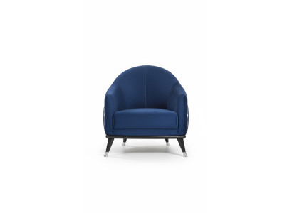 Fauteuil de luxe 1 place Salon Tissu Polyester Style Moderne Design
