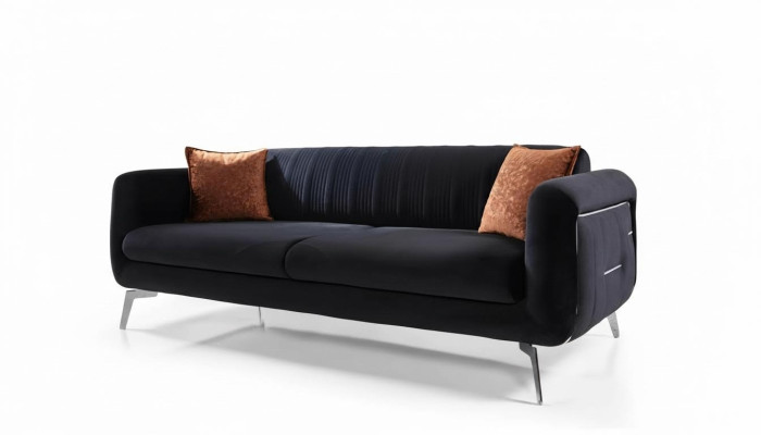 Canapé moderne trois places en tissu Design Canapé 3 places Meubles de salon