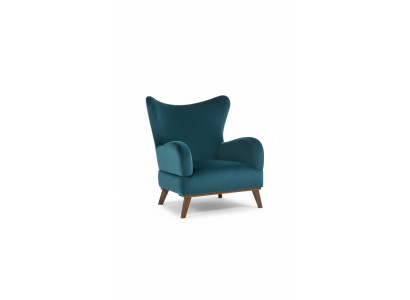 Fauteuil 1 place Design Salon Rembourrage en bois Moderne Turquoise