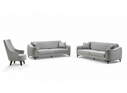 Ensemble de canapé Sofa Luxury Garniur Canapés Fauteuil 3 places moderne 3 pièces