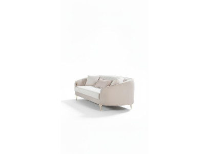 Canapé 3 places en tissu Canapés Canapé Rembourrage Meubles moderne Trois places Velours beige