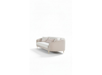 Canapé 3 places en tissu Canapés Canapé Rembourrage Meubles moderne Trois places Velours beige