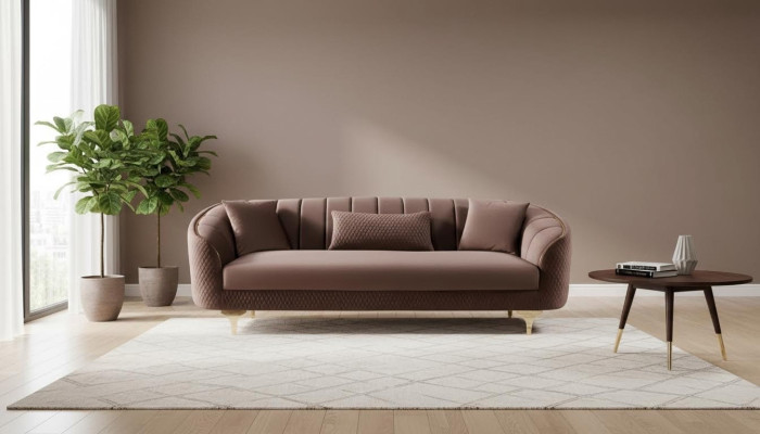 Sofa du salon Canapé 3 places Canapés Canapé rembourré Tissu de canapé Meubles Ameublement