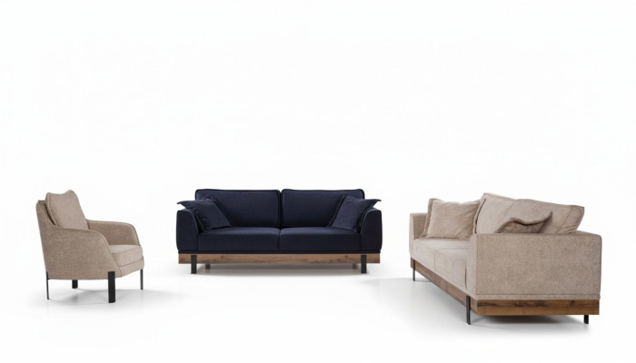 Ensemble de canapés Canapé Fauteuil Canapés Trois places 3+3+1 Ensemble de sièges moderne
