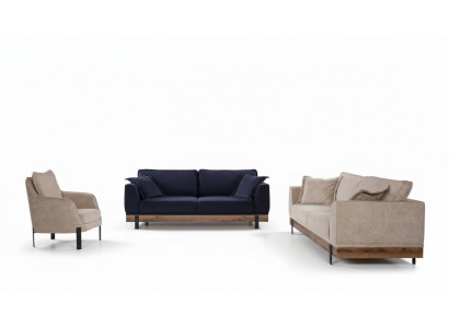 Ensemble de canapés Canapé Fauteuil Canapés Trois places 3+3+1 Ensemble de sièges moderne