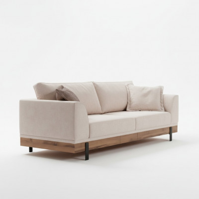 Canapé design 3 places Canapé rembourré Canapé moderne Canapés Mobilier de salon Beige