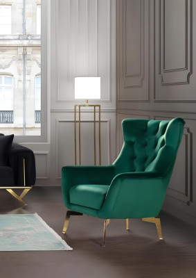 Ensemble de canapés 3+3+1 fauteuil de sol Causeuses trois places Chesterfield