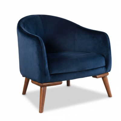 Fauteuil moderne une place de designer, rembourrage en tissu, nouveau.