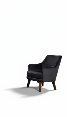 Fauteuil de salon design 1 place en tissu moderne polyester couleur gris