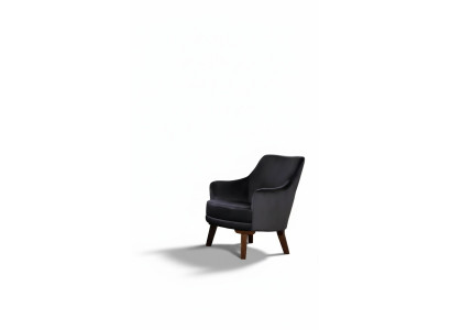 Fauteuil de salon design 1 place en tissu moderne polyester couleur gris
