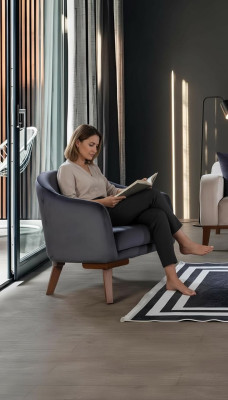Moderne Sessel 1-Sitzer Designer Einzelsitzer Polsterung Textil Möbel