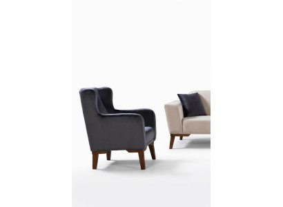 Fauteuil de luxe 1 place Fauteuil design 1 place Revêtement textile Mobilier