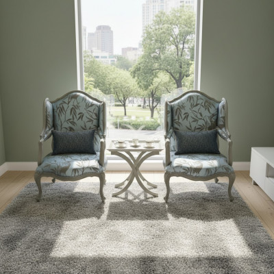 Fauteuil tissu monoplace Mobilier siège relax Design Canapé Textile Salon Fauteuil