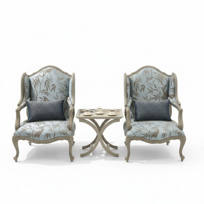 Fauteuil tissu monoplace Mobilier siège relax Design Canapé Textile Salon Fauteuil