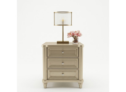 Tables de chevet Table de chevet Console de nuit Design Chambre Table d'appoint Or Bois