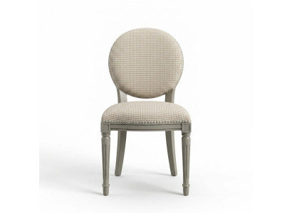 Salle à manger Meubles en bois Chaises Design luxueux Chaise rembourrée Siège en bois gris