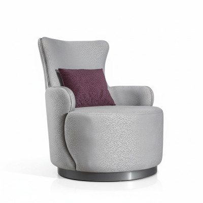 Fauteuil Club Rond Canapé Sofa Relaxant Siège Unique Revêtement Ameublement Mobilier