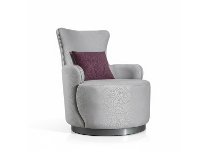 Fauteuil Club Rond Canapé Sofa Relaxant Siège Unique Revêtement Ameublement Mobilier