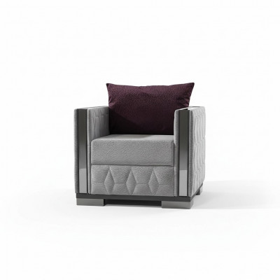 Fauteuil 1 place Mobilier Salon Canapé Sofa Relax Miroir Éléments