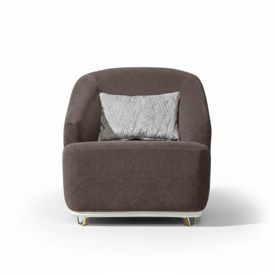 Fauteuil une place Canapé 1 place Canapé Salon Mobilier en métal avec textile