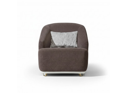 Fauteuil une place Canapé 1 place Canapé Salon Mobilier en métal avec textile