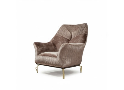 Fauteuil Design Salon Rembourrage Bois Rembourrage Moderne Luxe marron neuf
