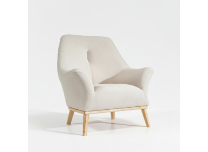 Fauteuil club relax 1 place blanc Salon Luxe Mobilier Design Textile