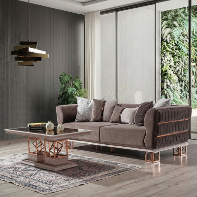 Salon Canapé Trois Places Canapé 3 Places Siège Design Moderne Style de Meubles Canapé