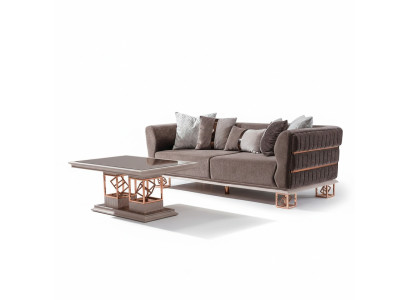 Salon Canapé Trois Places Canapé 3 Places Siège Design Moderne Style de Meubles Canapé