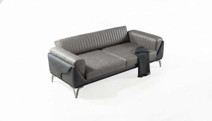 Canapé 3 places canapé bois Meubles canapés Canapé bois imitation cuir 240cm