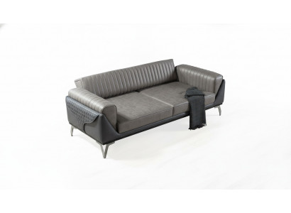 Canapé 3 places canapé bois Meubles canapés Canapé bois imitation cuir 240cm