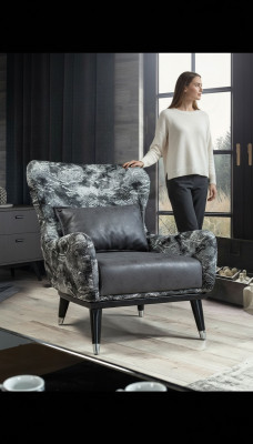 Salon Fauteuil Rembourrage Siège Design Moderne Style Serpent Couverture