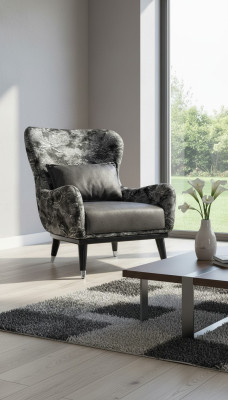 Salon Fauteuil Rembourrage Siège Design Moderne Style Serpent Couverture