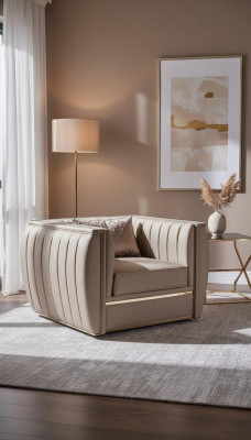 Fauteuil design Salon Rembourrage Bois Moderne Luxe Nouvelle Couleur beige